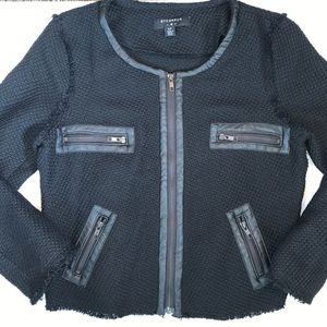 🦋UO BY CORPUS Black Knit Sweater Jacket